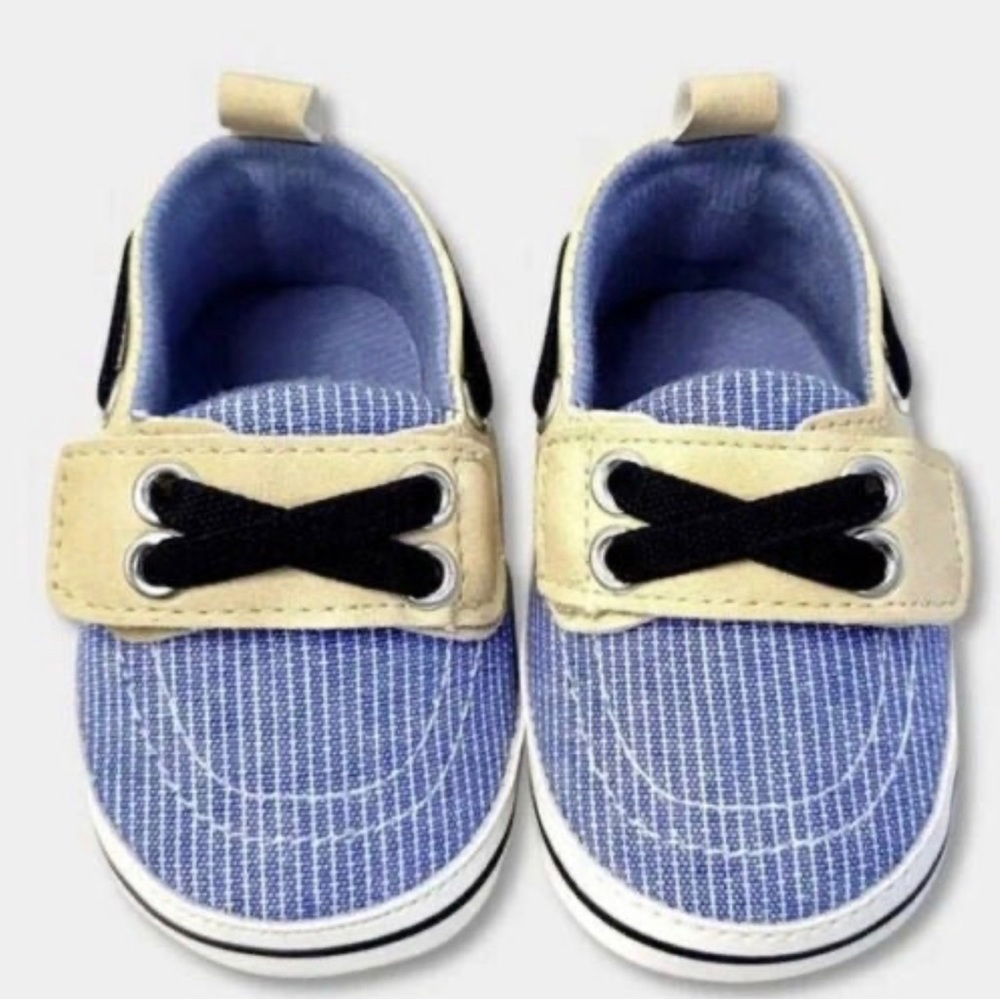 Cat & Jack Baby Boy Crib Shoes Size 6-9 Months Booties